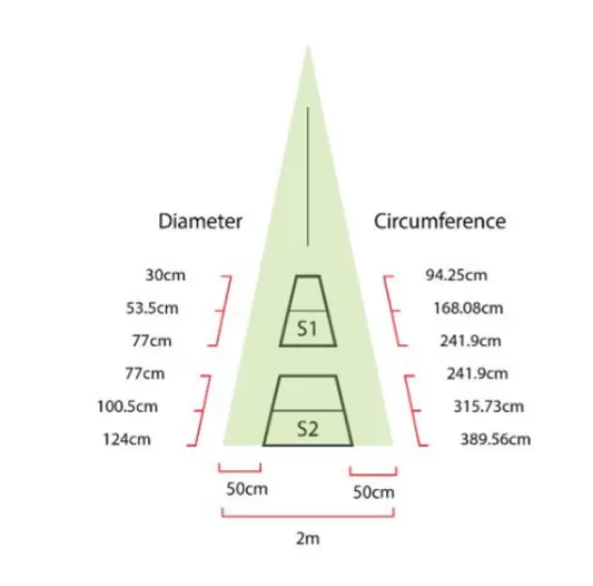 Large Commercial Christmas Trees<Christmas Tree World 4M/13.1Ft Commercial Giant Woodland Frame Tree - Warm White Pre-Lit (Indoor/Outdoor)