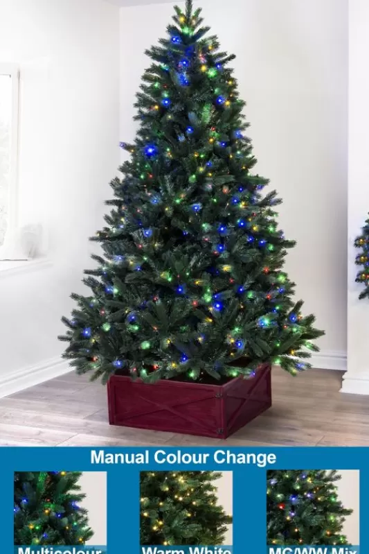 Ultra Realistic Christmas Trees<Christmas Tree World The 4Ft Ultra Devonshire Fir Pre-Lit With Warm White/Multicoloured Colour Change Leds