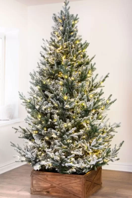 Tall Christmas Trees<Christmas Tree World The 9Ft Pre-Lit Frosted Ultra Mountain Pine